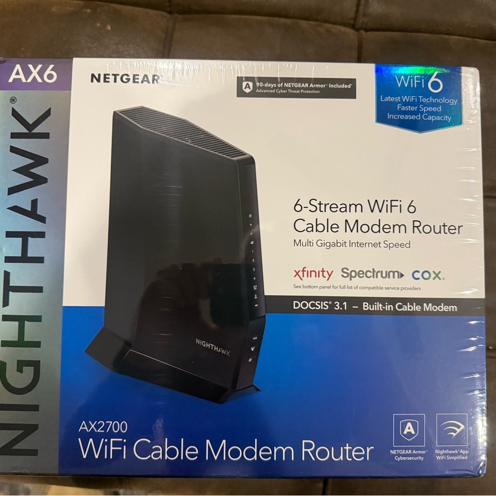 NETGEAR Nighthawk AX6 Black Modem Router